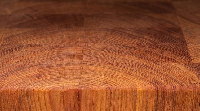 Raw End Grain Butcher Block Wood Growth Rings Texture