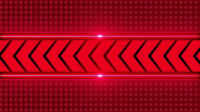 Red digital led background with scrolling chevron arrows and light streaks arrow pattern technology abstract motion arrow pattern technology abstract motion