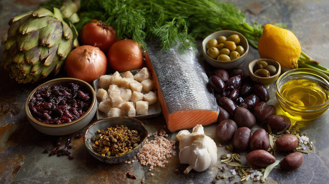 Mediterranean brain food ingredients composition