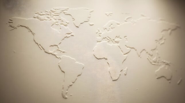 World Map Background for Charity Banner Design