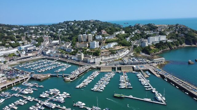Torquay Harbour and Devon Coastline