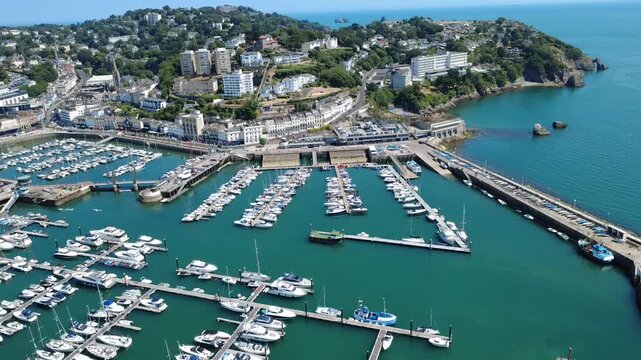 Torquay Marina Boats and Sea View