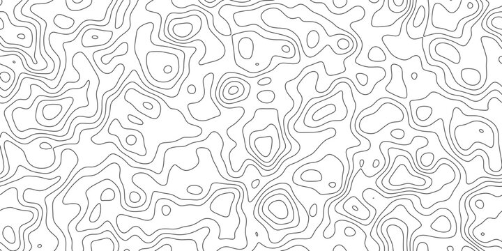 Modern topographic contour line background with abstract elevation pattern, flowing isoline pattern with natural spacing, for poster, flyer and background design.