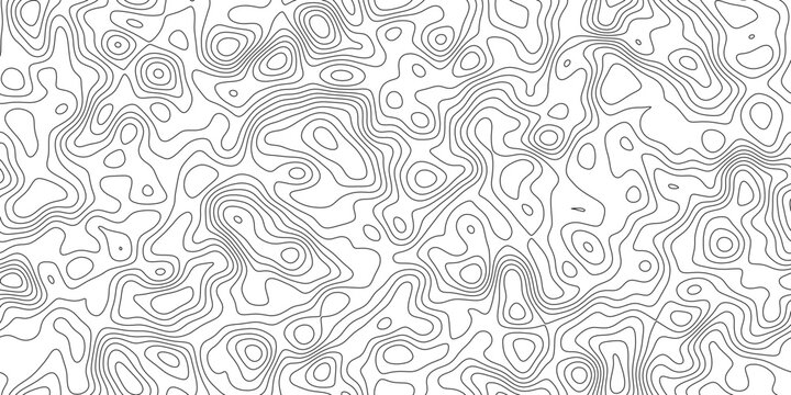 Modern topography line pattern background with abstract elevation pattern, flowing isoline pattern with natural spacing, for poster, flyer and background design.