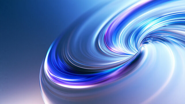 Abstract Blue Futuristic Wave Background with Dynamic Motion