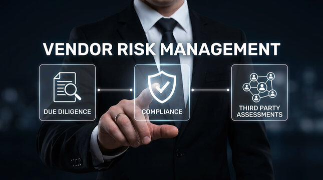 Vendor Risk Management Compliance Due Diligence Assessment Business Concept