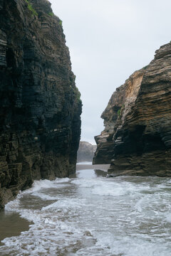 Dramatic Coastal Rock Formation