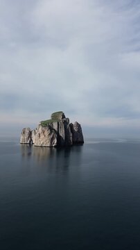 Pan di Zucchero Rising From the Mediterranean Sea Near Masua