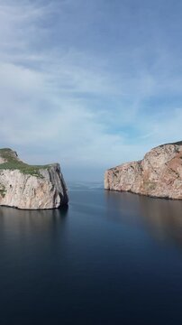 Pan di Zucchero Rising From the Mediterranean Sea Near Masua