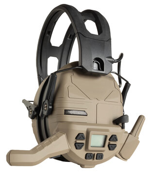 Tactical headset with integral two way radio and microphone