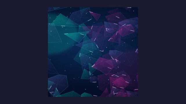 Floating Crystal Shards in Dark Space