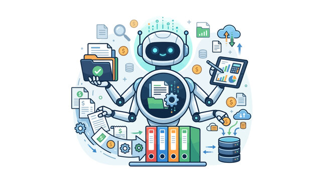 Robot Otomatisasi Proses Bisnis Analisis Data Keuangan Cloud Computing