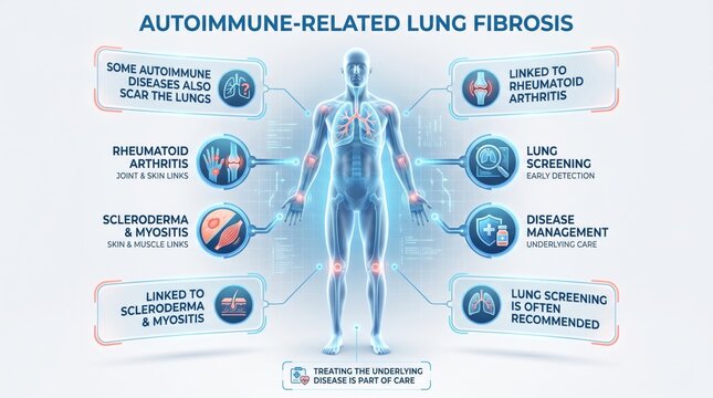 Autoimmune-related lung fibrosis