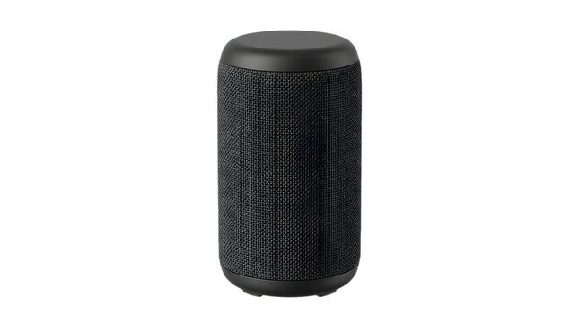 Compact black portable fabric wireless speaker with wireless bluetooth portable textured