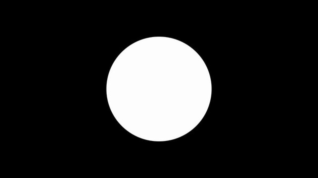 Minimalist Shape Shifting Circle to Square Motion Graphics Transition
