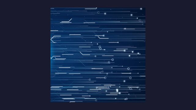 Hyperspeed Digital Data Flow in 4K Motion