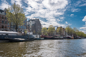 Obraz premium Amsterdam is the capital of the Netherlands, known for its artistic heritage and its elaborate canal system.