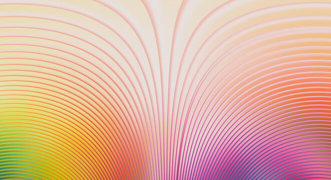 Abstract Pastel Rainbow 3D Wave Gradient Background Graphic Design Wallpaper Template