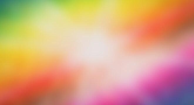 Vibrant Abstract Colorful Rainbow Gradient Background Template With Soft Light Flare