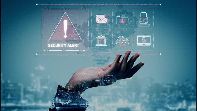 Cybersecurity threat focuses on cybersecurity, threat, and data breach with strong emphasis on system protection, data integrity, and security risks Marrow