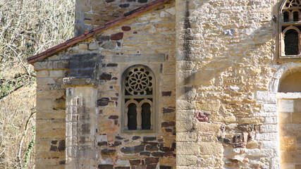 Fototapeta premium Iglesia de San Miguel de Lillo, Oviedo, Asturias, España