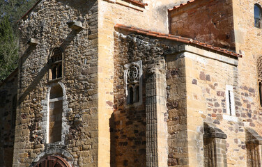 Fototapeta premium Iglesia de San Miguel de Lillo, Oviedo, Asturias, España
