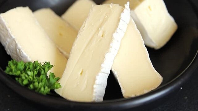 Cheese Brie or Camembert soft white-mold cheese dairy product appetizer food preparation vegetable dish tasty snack fresh, delicious gourmet, rustic food background on the table  rustic food top view 