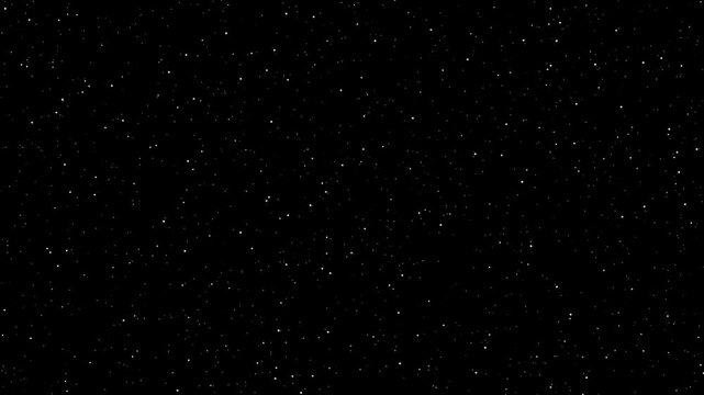Sparkling Glitter Dust Particles Falling on Black Background
