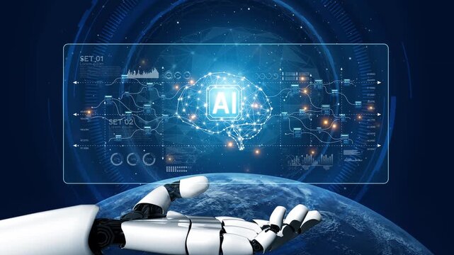 AI powers a neural network to process complex data streams, optimize learning models, and automate high-speed intelligent computing across networks Marrow