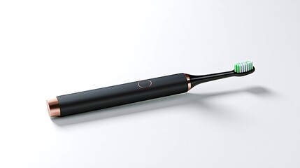 Fototapeta premium Black and rose gold electric toothbrush for oral hygiene