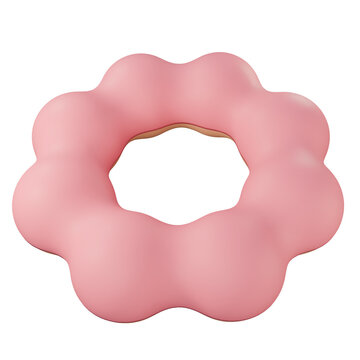 Pon De Ring Strawberry 3D Illustration