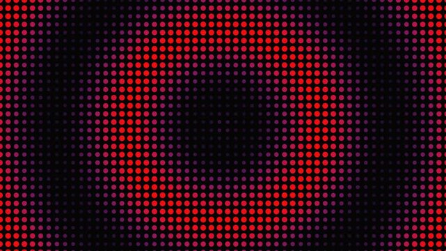 Abstract red purple neon led light grid loop motion background, dynamic animation effect footage clip.