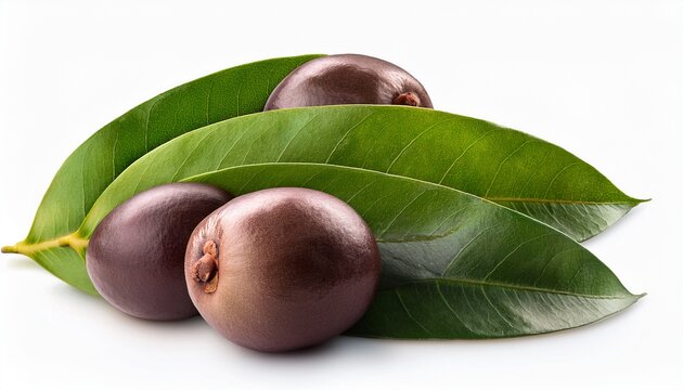 Syzygium Jambos Isolated On A White Background