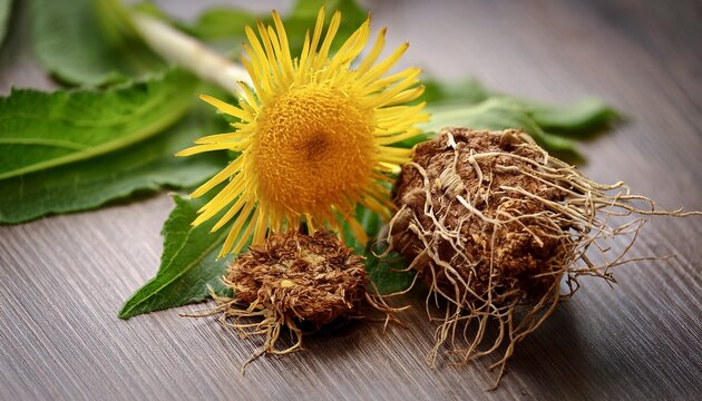 Medicinal Plant The Root Of Elecampane