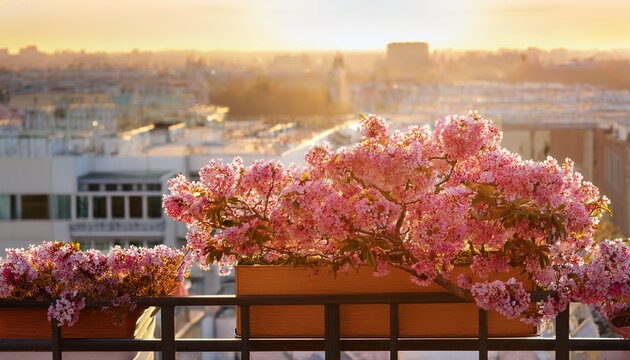 Fioriture Primaverili Su Balcone