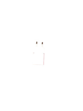 White wall power adapter plug for mobile phone charging isolated on transparent background