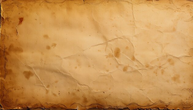 Vintage Paper Texture Old Stained Paper Background With Copy Space Aged And Yellowed Paper