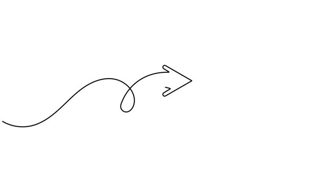 Animated speech bubble with arrow pointing right icon sign continuous one line drawing moving on white background minimalist single art indicator forward message and communication symbol animation