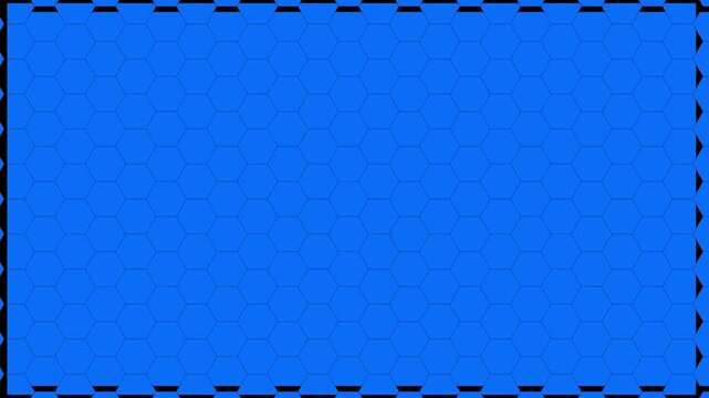 Blue Hexagonal Honeycomb Pattern Abstract Technology Background Animation