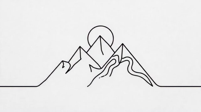 Minimalist hand drawn black arrow pointing up