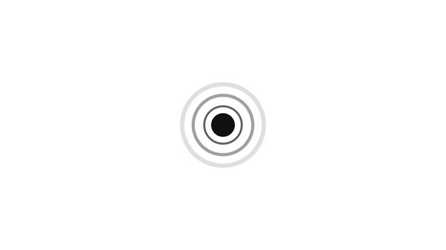Light mode corporate typing indicator pulsing dots seamless loop 4k digital messenger chat motion graphics overlay