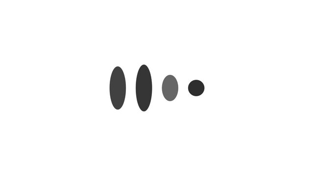 Light mode AI neural waveform thinking animation seamless loop 4k digital chatbot motion graphics overlay