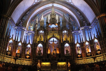 Naklejka premium Notre-Dame Basilica of Montreal