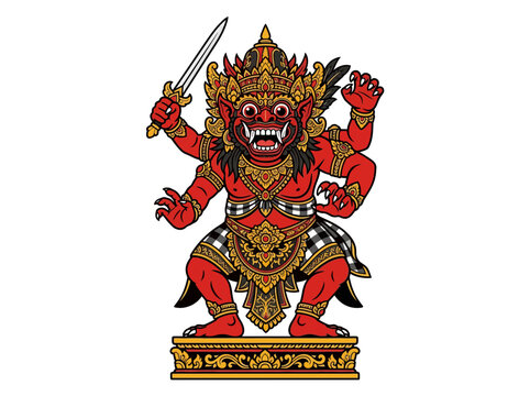 Balinese Ogoh Ogoh Monster Professional Photo Suitable for Design