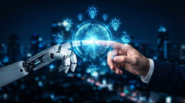 Generative technology producing new insights for worldwide business challenges through human-robot collaboration.