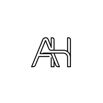 AH Monogram, Modern Logo Design