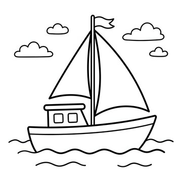 Black and white illustration of a lighthouse on a rocky coast.