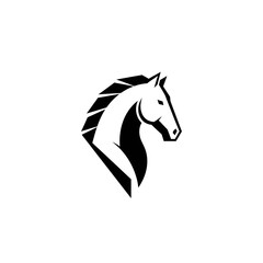 Fototapeta premium Stylized Horse Head Silhouette