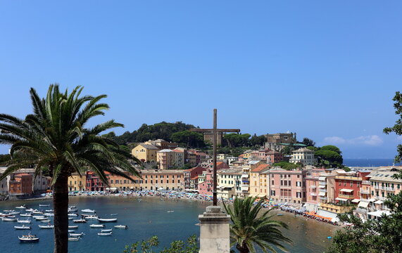Sestri Levante in Ligurien im Sommer