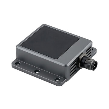 Industrial rfid reader module for automated tracking and identification systems isolated on transparent background